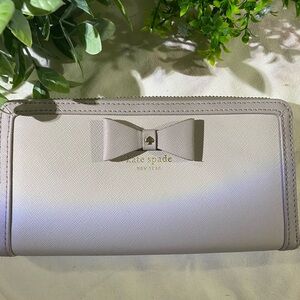 Kate Spade Morgan Bow Zip-Around Continental Wallet